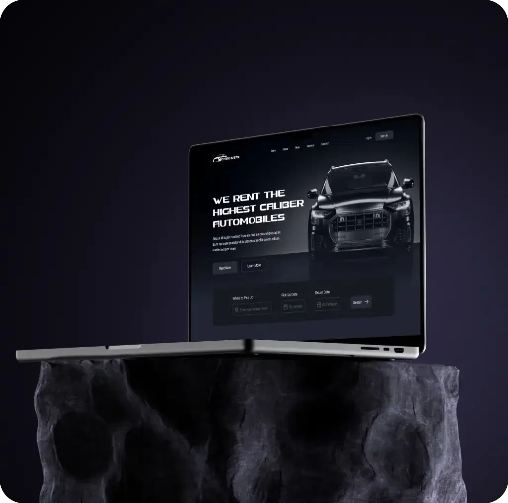 Home 17 Fluxcore Agency Design Car Rental and Booking Website