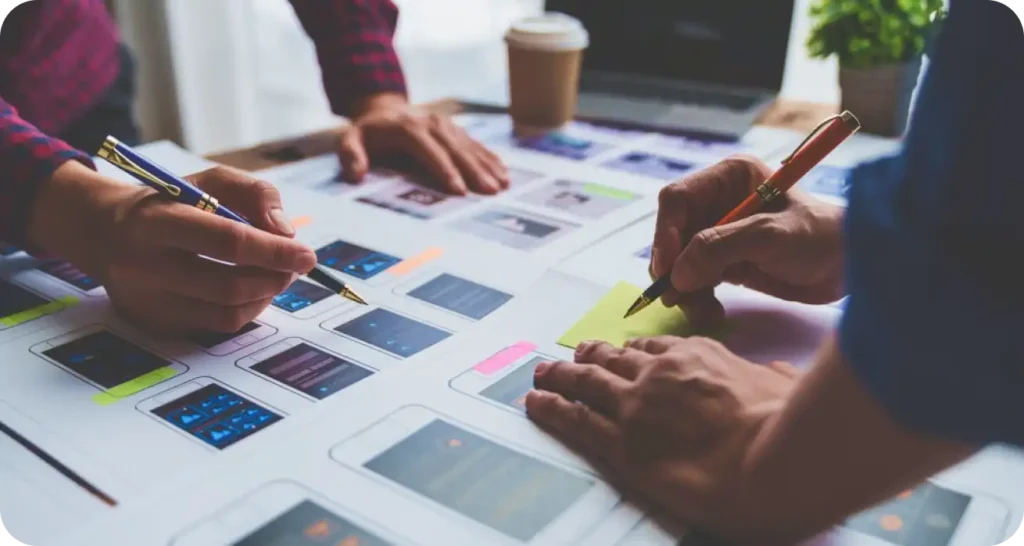 Home 1 a group of people working on a project