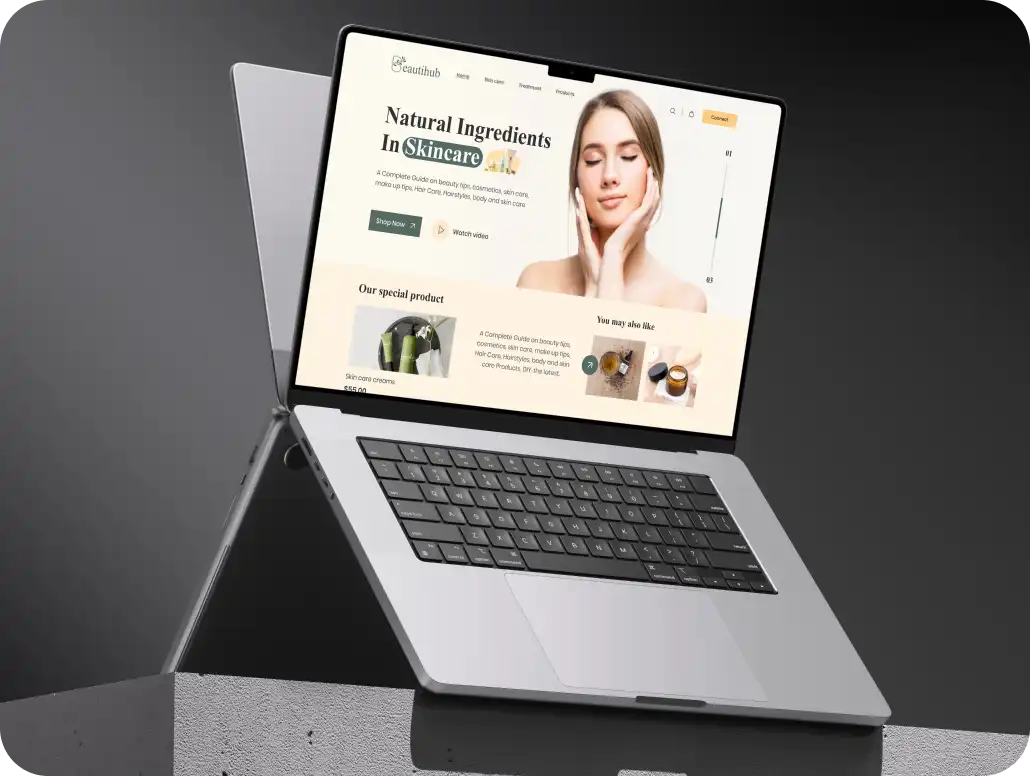 eautihub - Elegant Landing Page for Beauty Products