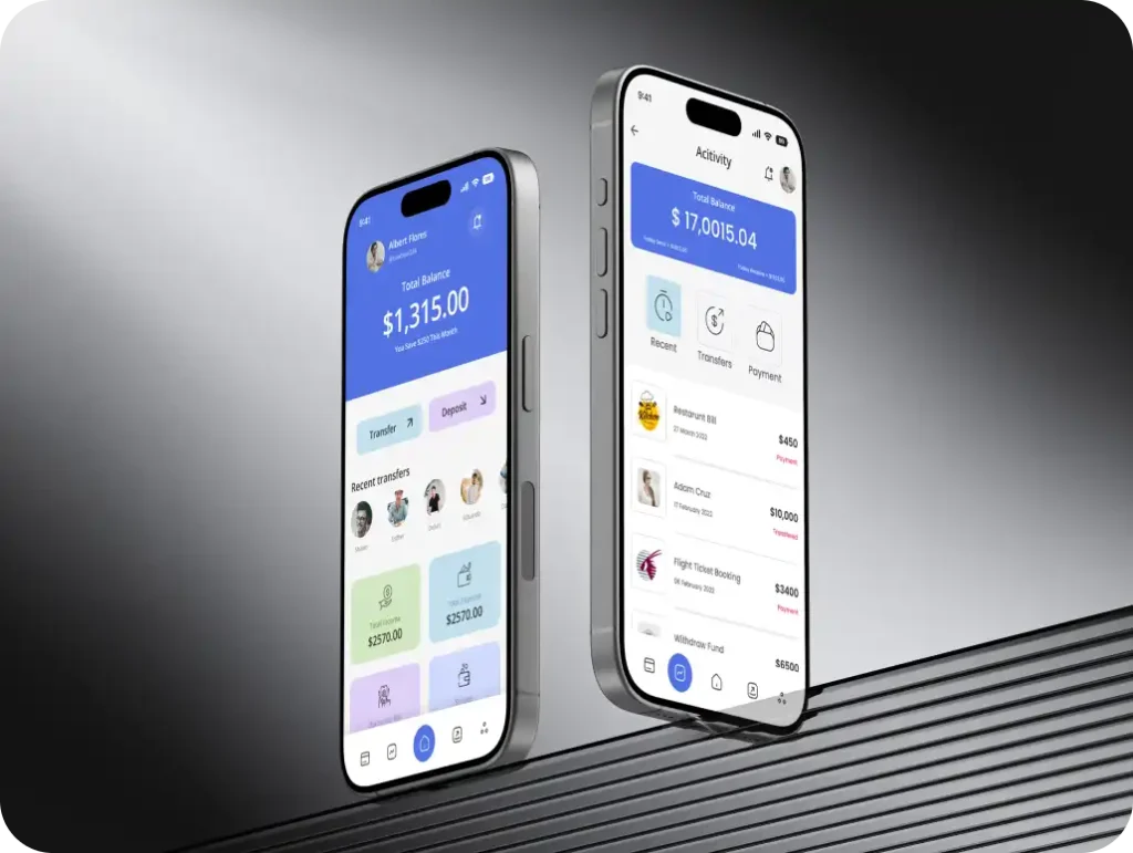 Personal Finance Management App Design - Fluxcore agency Work