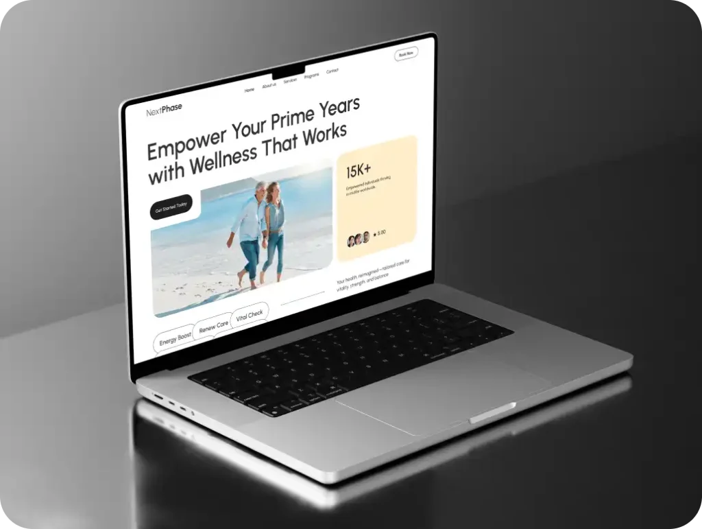 Midlife Health Wellness Landing Page Fluxcore agency